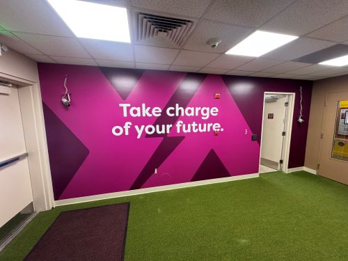 take charge of your future wall graphic