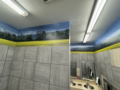 wall graphics at Maveriks