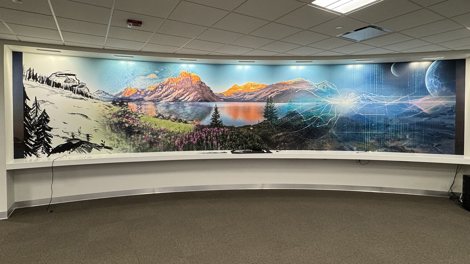 wall wrap - nature scene